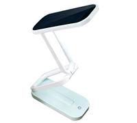 KINGCOO Lampada da scrivania pieghevole a energia solare, portatile, 24 LED, touch dimmerabile, per ufficio, camera da letto, viaggio, emergenza (verde)