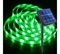 KINGCOO Nastro LED solare per esterni, 3 m, 90 LED, impermeabile, strisce solari ritagliabili, catena di luci, 8 modalità, ghirlanda luminosa per casa, giardino, matrimonio, festa, Natale, decorazione