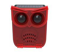 KINGCOO - Rilevatore di movimento solare con 13 suoni, 129 db, suono a LED rosso, avviso di sicurezza, luce stroboscopica, per esterni vialetto, fienile (1 pezzo)