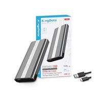 KingData Alloggiamento SSD M.2 NVMe - Adattatore USB 3.1 da 10 Gbps senza attrezzi per 2230/2242/2260/2280 M.2 con cavo USB C ad A