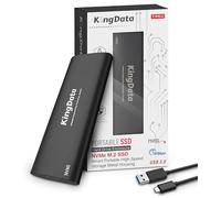 KingData Alloggiamento SSD M.2 NVMe, alloggiamento PCIe senza attrezzi in alluminio, adattatore Caddy USB 3.2 Gen 2 da 10 Gbps M2 per custodia NVMe M.2 2230/2242/2260/2280 con cavo USB C ad A