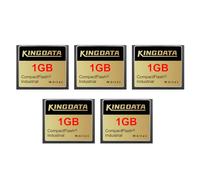 KINGDATA compactFlash industriale 1GB 5pack Scheda di memoria cf card FAT16 Tipo I per apparecchiature industriali e fotocamere digitali Vecchie