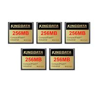 KINGDATA compactFlash industriale 256MB 5pack Scheda di memoria cf card FAT16 Tipo I per apparecchiature industriali e fotocamere digitali Vecchie