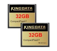 KINGDATA CompactFlash Karte 32 GB 2 pack CF400X FAT32 Typ I für Vintage Digitalkameras