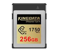 KINGDATA Scheda CFexpress Tipo B 256GB, fino a 1750MB/s in lettura, per video RAW 8K 4K, Adotta PCIe 3.0 NVMe, Scheda di memoria CF compatibile con Fotocamera