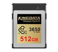 KINGDATA Scheda CFexpress Tipo B 4.0 512GB, fino a 3650MB/s in lettura, Scheda di Memoria CF Compatibile con Fotocamera, per Fotografia Professionale e Video 8K