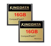 KINGDATA Scheda CompactFlash 16GB 2pack CF133X FAT32 Tipo I per Fotocamere Digitali Vintage