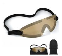 Kingdder Eye Shield - Mascherina protettiva per dormire, con cinghia regolabile e morbida imbottitura, sensibilità degli occhi alla luce, custodia (1 pezzo)