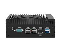 KINGDEL Mini PC 4 LAN, 12 ° N100 Quad Core, 16 GB DDR5 RAM, 512 GB SSD, Micro Firewall Router Appliance con 4 x 2,5 GbE i226 V LAN, 2X HD, 2X COM, 6X USB