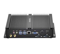 KINGDEL Mini PC senza ventola, 4 Cores i5-8250U 8th Gen. CPU, 32GB DDR4 RAM 1TB SSD, 4K (4096x2304), 2xCOM RS232, 4xUSB 3.0, HD VGA per Business/Office/Home Use