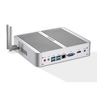 KINGDEL Smart Design Mini Desktop, Mini PC senza ventola con i3-7100U 7th Gen. CPU, 8 GB RAM, 128 GB SSD + 1 TB HDD, 4K 4096x2304, HD, VGA, LAN, 4xUSB 3.0, WiFi