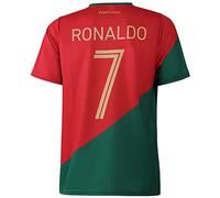 Kingdo Maglia da Calcio Portogallo Home - Bambino e Adulto - Ragazzi - Regali per Il Calcio - Maglietta Sportiva - Abbigliamento Sportivo - Taglia L