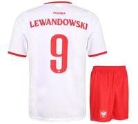 Kingdo Polonia Lewandowski Maglia da Calcio - Bambini e Adulti - Ragazzi - Divisa da Calcio - Regali per Il Calcio - Abbigliamento Sportivo - Taglia M