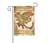 Kingdom Of Bhutan Map03 - Bandiera da giardino per feste, bandiere invernali per esterni e striscione da cortile per veranda, prato, decorazioni natalizie da giardino