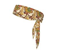 Kingdom Of Bhutan Map03 - Fascia per capelli con stampa ninja, regolabile, da uomo, per yoga, corsa, basket