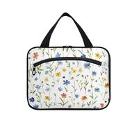 Kingdom of Shattered Flowers Hanging Toiletry Bag per gli uomini con gancio, Designer Unisex Trucco Borse per Accessori per le Donne Palestra estuches para maquillaje L