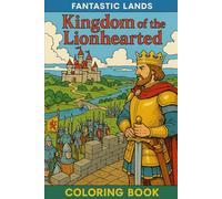 Kingdom of the Lionhearted - Fantastic Lands: Coloring book | 6 x 9 in | Paperback