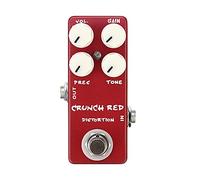 KINGDUO Mini Guitar Effect Pedal Mini Crunch Red Distortion Guitar Pedal True Bypass Full Metal Shell