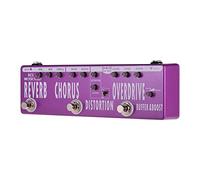 KINGDUO Rc5 Effetti Per Chitarra 6 In 1 Pedale Reverb Chorus Distortion Overdrive Booster Buffer Shell Full Metal Con True Bypass