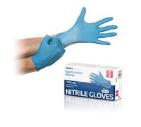 KINGFA 100 Pz Guanti Monouso in Nitrile Medicali Senza Polvere (100, S)