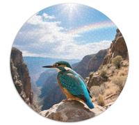 Kingfisher 1000 Pezzi Puzzle Circolare Avanzato Per Appassionati Pianificazione Strategica Bird Regalo Festivo Pronto Per Incorniciare 1000pcs (67.5x67.5cm)