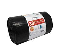 kingfisher BB3 Grandi Sacchi Rifiuti/Sacchetti della Spazzatura qualità 240 Litri Nero (2 x 30 Sacchetti)