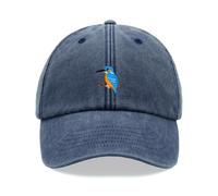 Kingfisher Cappello Baseball Vintage Slavato Unisex Papà Uccello Watcher Animale