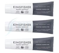 Kingfisher dentifricio al carbone senza fluoro - 100 ml (confezione da 3)