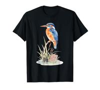 Kingfisher Field Notes Arte del Birdwatching Maglietta con Stampa Grafica Economica