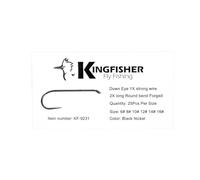 Kingfisher Fly Fishing Gancio standard per legare mosche senza ardiglione