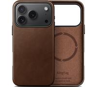 kingflag Custodia in pelle compatibile con Phone 18 Pro da 6,3'', marrone rustico