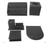 KINGFOM Set di Accessori da Scrivania in Pelle (T50H)