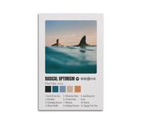 KINGGHYLL Dua Lipa - Poster su tela, motivo: "Radical Optimism", decorazione artistica da parete per soggiorno, stile moderno, 30 x 45 cm, senza cornice