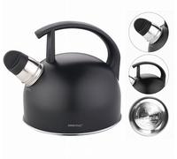 KINGHOFF KH-1897 - Caldaia in acciaio INOX, 1,5 l, colore: Nero opaco