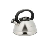 Kinghoff Kh-3236 - Bollitore a fischio, per induzione, 3 l, colore: Argento e Nero