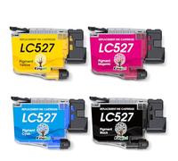 KINGJET LC527 Cartucce d'inchiostro per Brother LC527 LC527VAL LC527XL compatibili per Brother MFC-J4350DW MFC-J4550DW (nero ciano magenta, giallo)