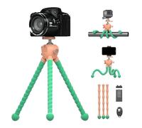 KINGJOY Treppiede flessibile per telefono cellulare compatibile con fotocamere Canon Nikon Action Camera con supporto per telefono Carico massimo 5 kg