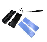 Kingke Dissipatore di calore in alluminio 2280 Modulo di raffreddamento per unità disco ottimizza la dissipazione del calore Dissipatore di calore prese d'aria di raffreddamento per disco