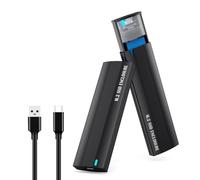 Kingke M.2 NVME/NGFF Enclosures Case 10GB Veloce Trasferimento Dati Facile Installazione Costruzione in Lega di Alluminio Installazione Rapida Dimensioni SSD M.2