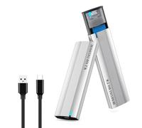 Kingke M.2 NVME/NGFF Enclosures Case 10GB Veloce Trasferimento Dati Facile Installazione Costruzione in Lega di Alluminio Installazione Rapida Dimensioni SSD M.2