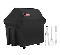 Kingkong 7107 Copertura impermeabile per barbecue Weber Genesis E e S Series con forchetta per carne in acciaio inox, spatola e pinze, Genesis E/S-60