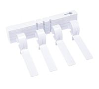 KINGLAKE 100 pezzi 21X2CM etichette targhette per piante etichetta di plastica giardino esterna Etichetta da appendere ad anello ,bianco
