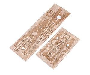 KingLan Ponte di Legno per Tamiya 78013 1/350 Tedesco Seconda Guerra Mondiale Battleship Bismarck Modello Accessori di Sostituzione