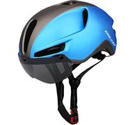 KINGLEAD Casco Bici Uomo Donna con Visiera Removibile Magnetica, MTB Strada Adulto, USB Luce LED, Fodera Lavabile Staccabile, Regolabile 57-62CM (KL088)