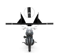 Kinglemc Barra piatta per protezione motore autostradale per Harley Davidson Dyna Fat Bob Low Rider Street Bob Wide Glide Switchback Super Glide Custom 2006-2017 (nero lucido)