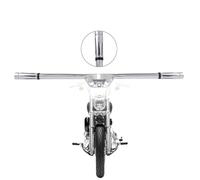 Kinglemc Crash Bar Protezione Motore Highway Freeway Bar per Harley Davidson Breakout Fat Bob Fat Boy Low Rider Street Bob Softail Standard Slim Heritage Classic Sport Glide 2018-2023 (Cromato)