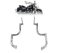 Kinglemc Paramotore Highway Crash Bar per Yamaha Vstar1100 Classic Custom Silverado (Argento)
