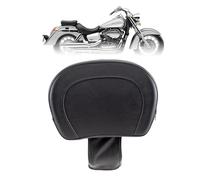 Kinglemc Schienale regolabile per guidatore turismo, per Honda Shadow Aero VT750 2004-2016; Shadow ACE 750 1997-2003 (nero-borchiata)
