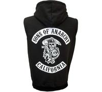 KINGM Anarchy Sleeveless Hooded Top Men of Mayhem Redwood Original Jax Teller (Large)