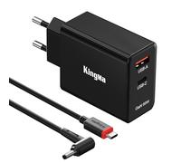 KingMa - Caricatore USB per computer GaN+, a 2 porte, con cavo di ricarica rapida da 1,8 m, 4,0 x 1,35 mm, per ASUS Adol ux303/ux21a/31a/32a Asus ux305/300/S200E X201E